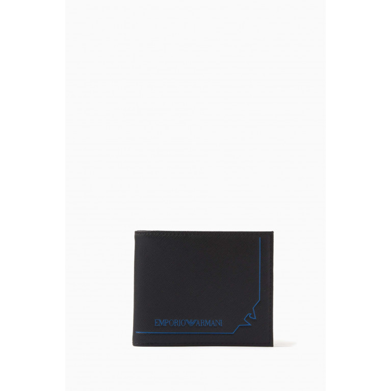 Emporio Armani - Logo Bi-fold Wallet in Regenerated Leather