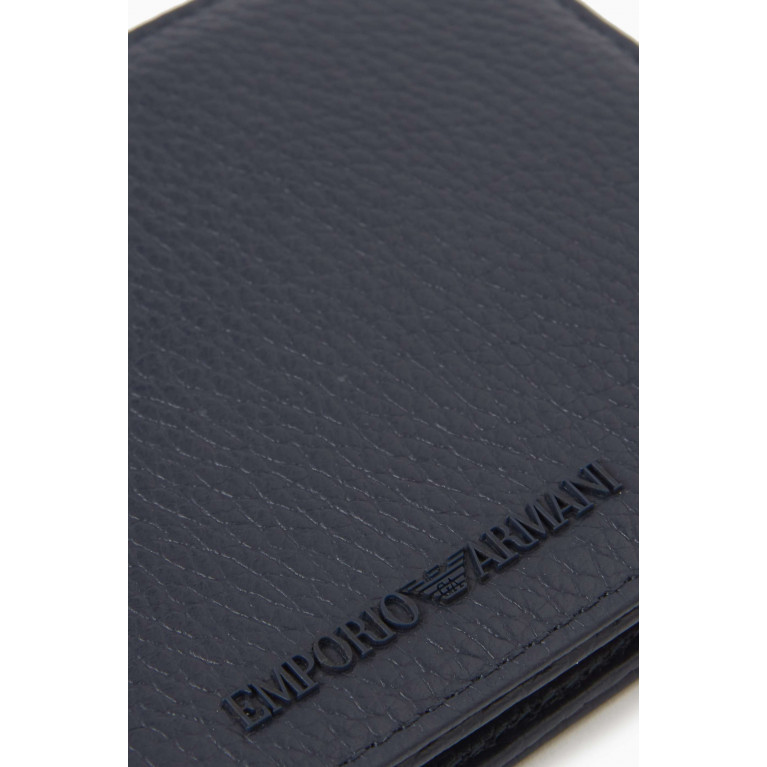 Emporio Armani - Bi-fold Wallet in Tumbled Leather