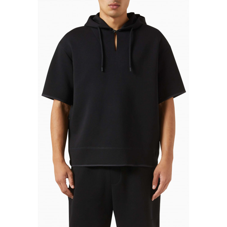 Emporio Armani - Hooded Sweatshirt in Jersey Black