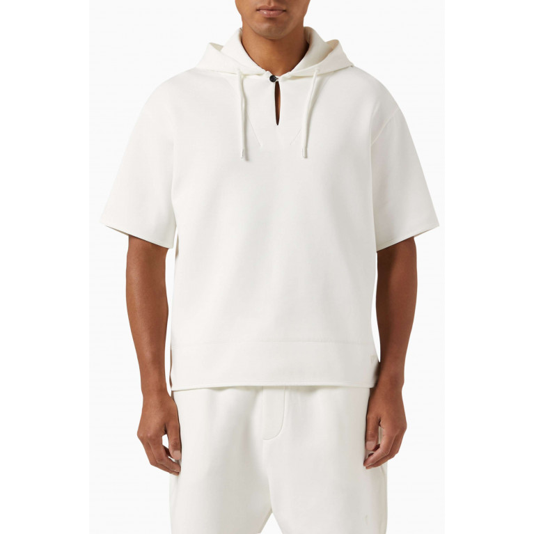 Emporio Armani - Hooded Sweatshirt in Jersey White