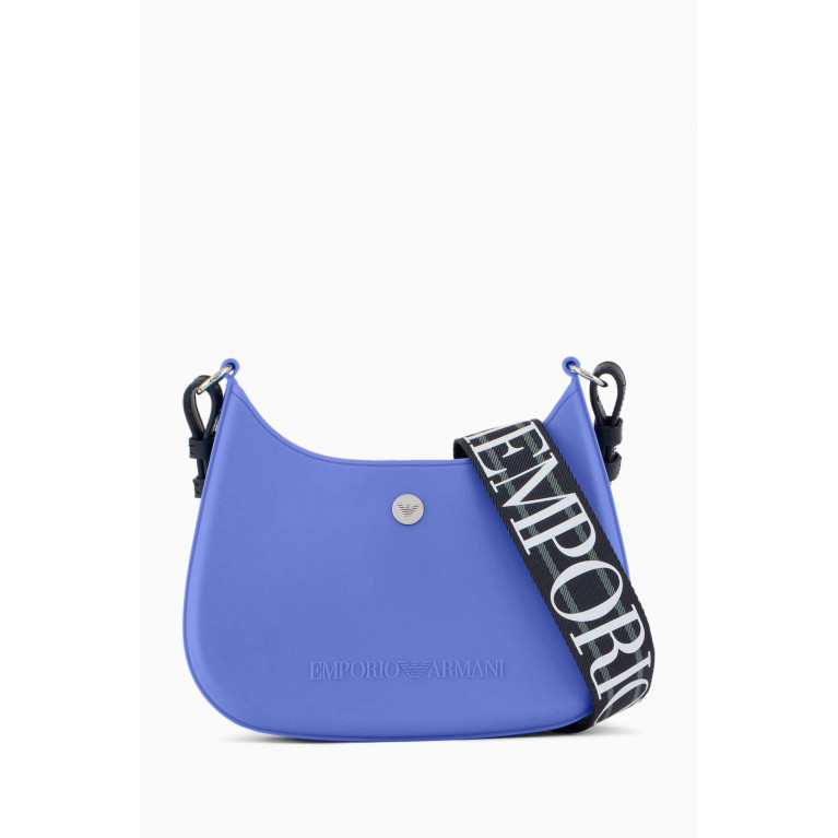 Emporio Armani - Mini Gummy Crossbody Bag in Recycled PVC Blue