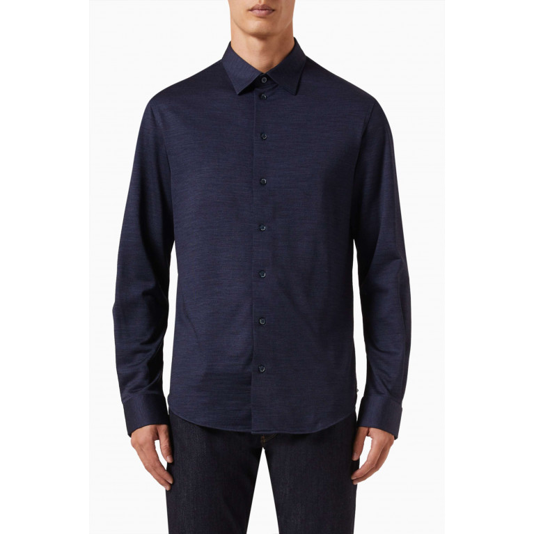 Emporio Armani - Buttoned Shirt in Cotton Blue
