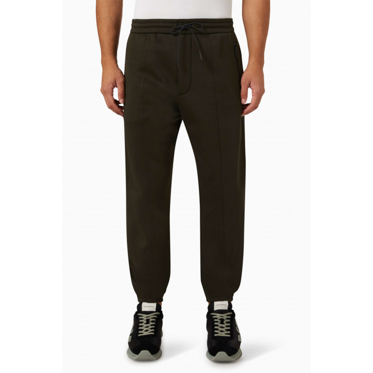 Emporio Armani - Waves Sweatpants in Cotton-blend Green