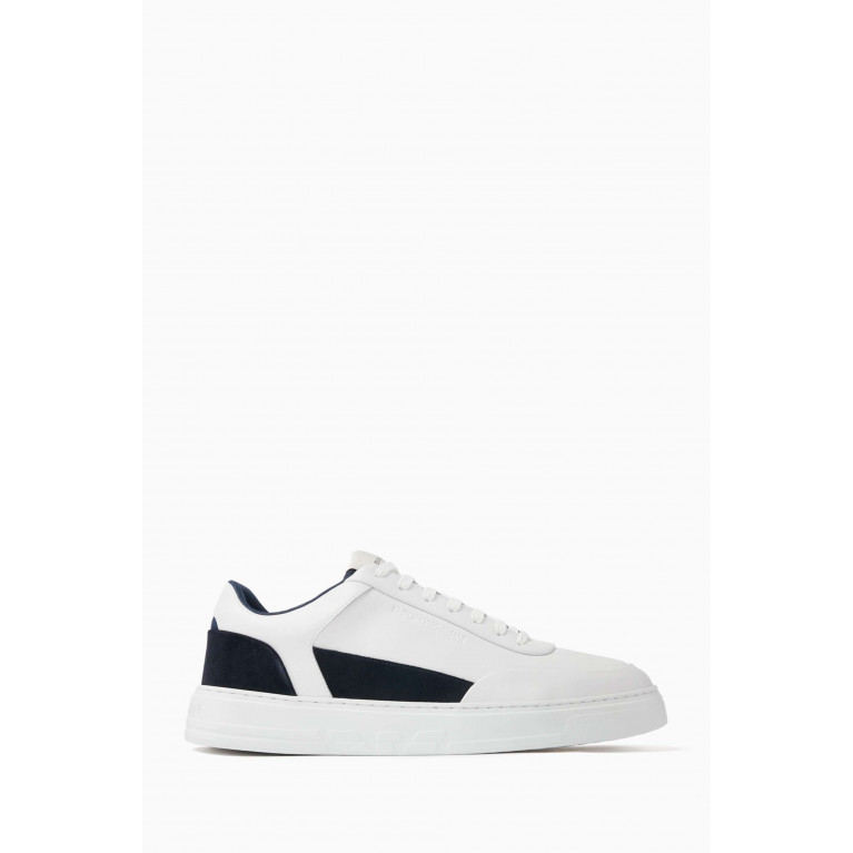 Emporio Armani - Sneakers in Leather White