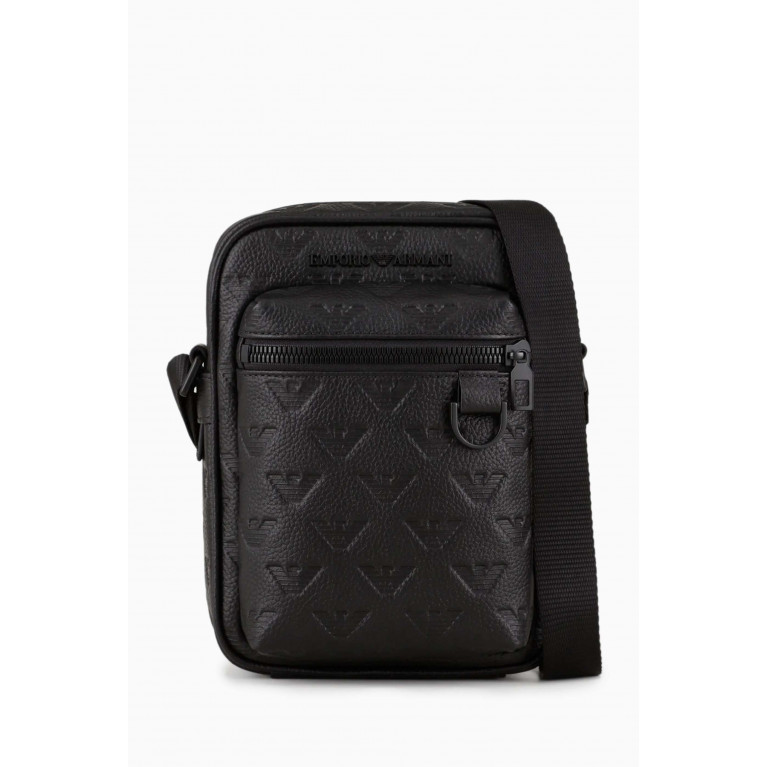 Emporio Armani - Eagle Logo Crossbody Bag in Leather