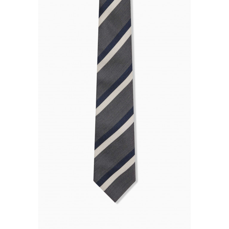 Brunello Cucinelli - Striped Tie in Silk-blend