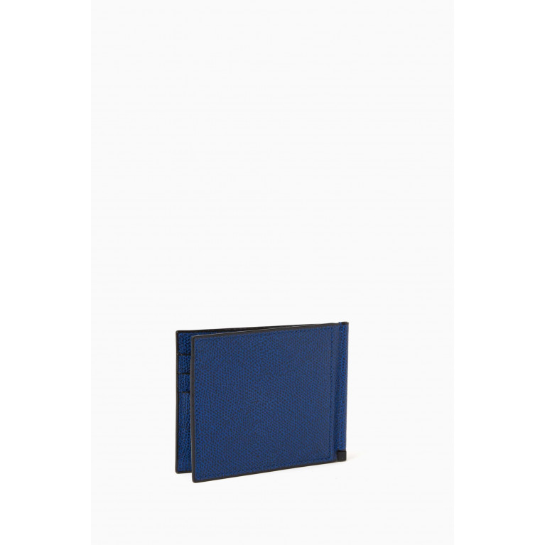 Valextra - Simple Grip Wallet in Millepunte Calfskin Leather