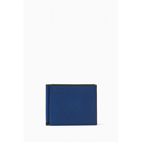 Valextra - Simple Grip Wallet in Millepunte Calfskin Leather