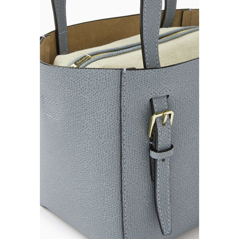 Valextra - Micro Bucket Bag in Millepunte Calfskin Leather
