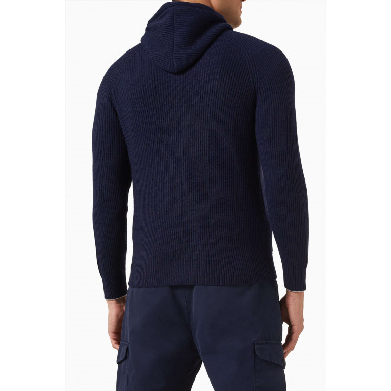 Brunello Cucinelli - Hooded Zip-up Cardigan in Cashmere-knit