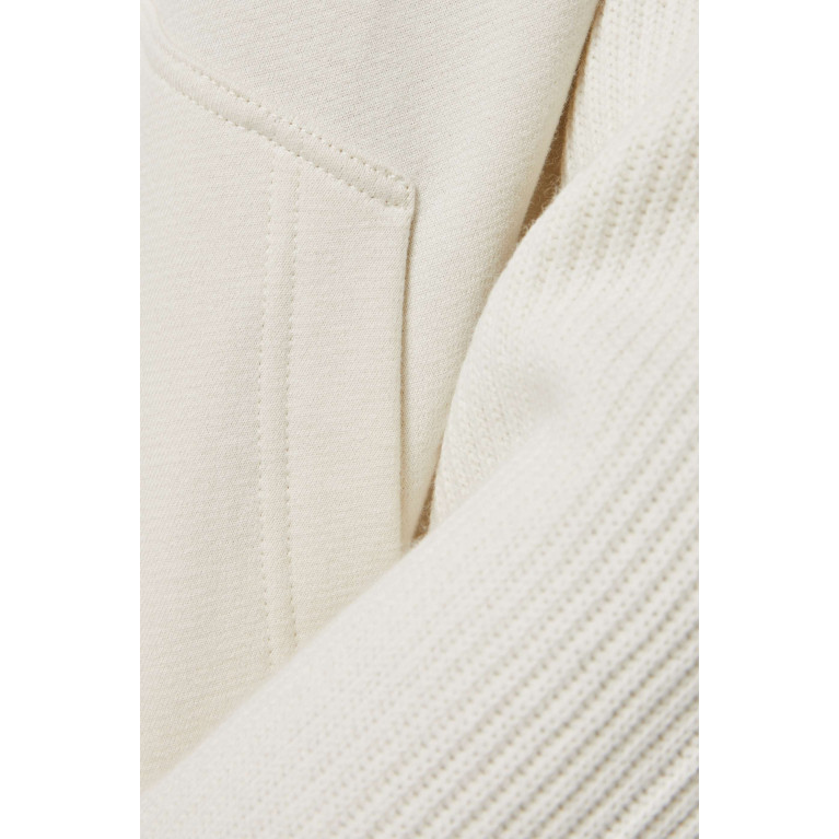 Brunello Cucinelli - Hoodie in Cotton French Terry & Wool-cashmere Blend