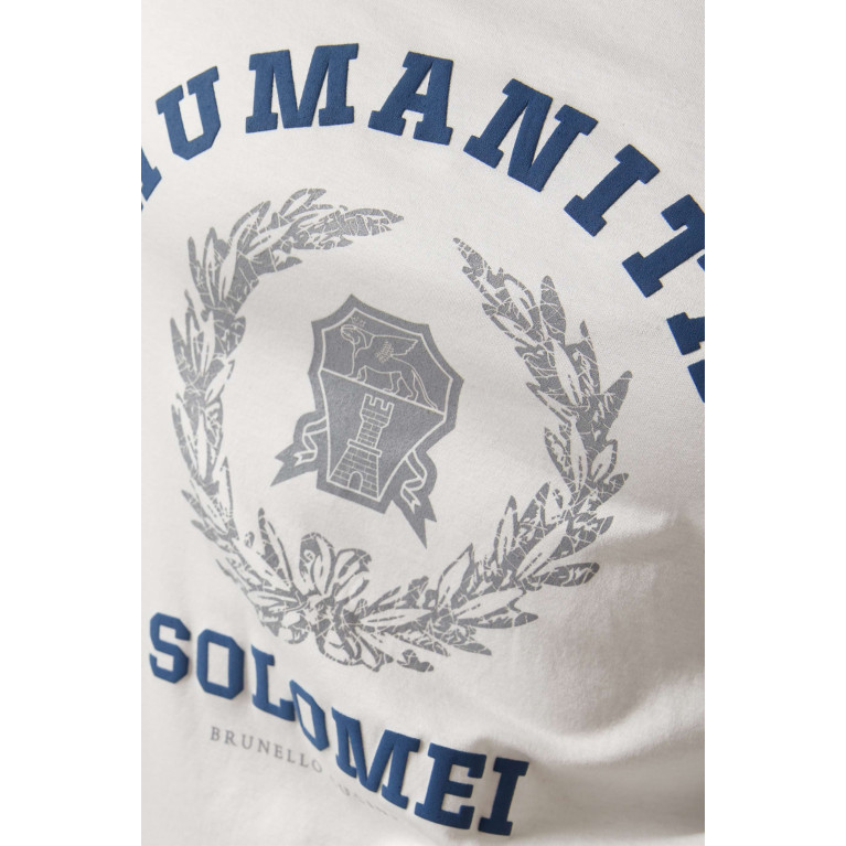 Brunello Cucinelli - Printed T-shirt in Cotton Jersey