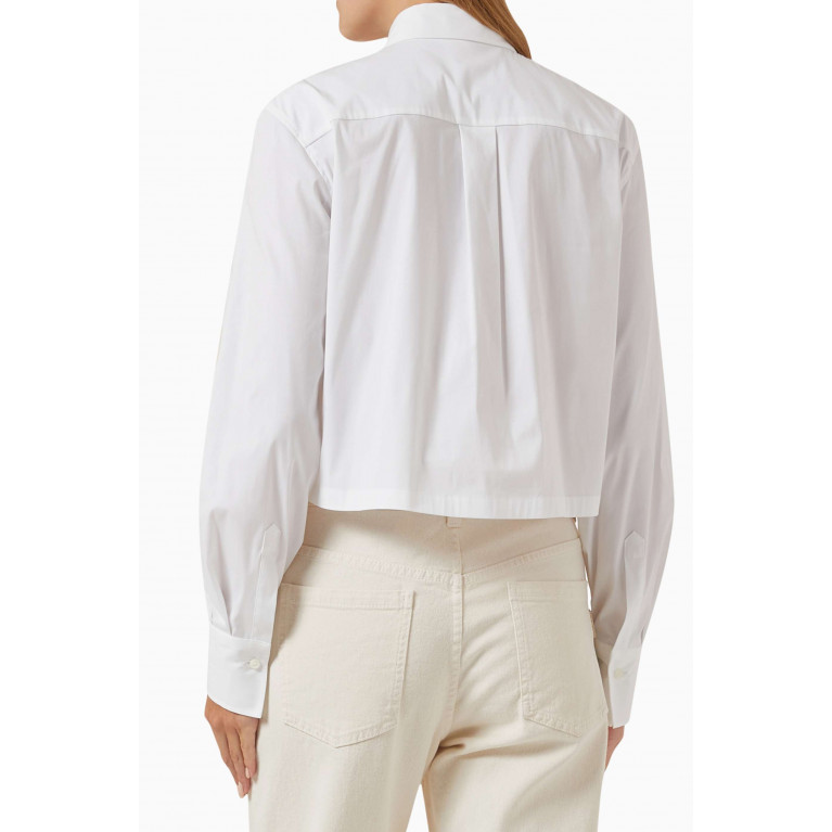 Brunello Cucinelli - Cropped Shirt in Stretch Cotton-poplin