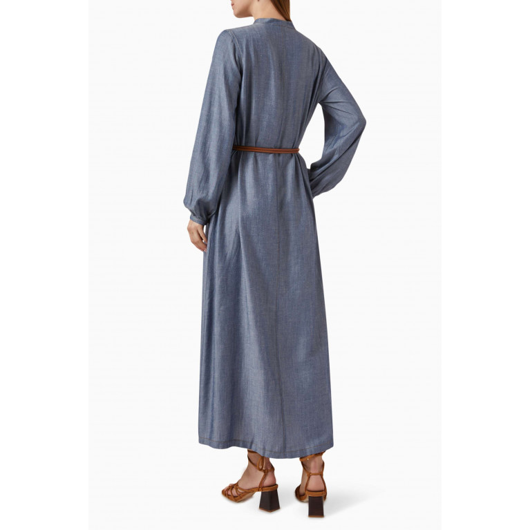 Mimya - Collared Belted Dress