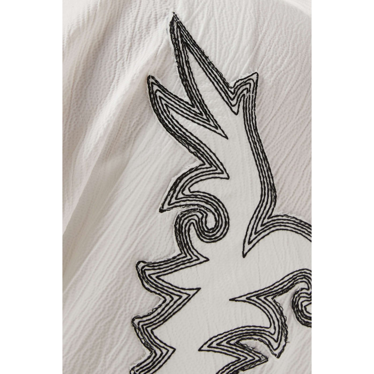 Mimya - Embroidered Jacket & Top Set