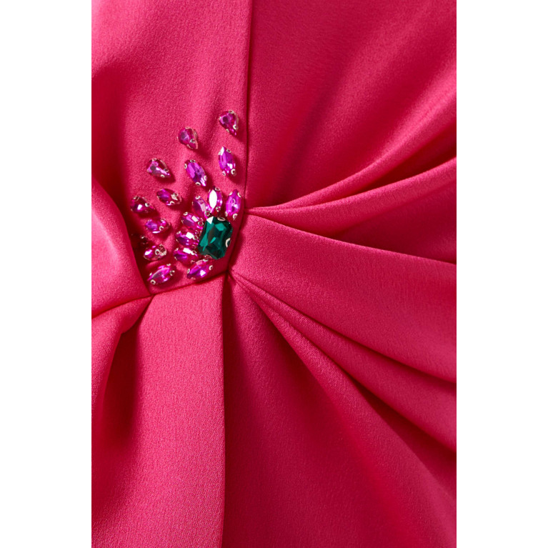 Mimya - Crystal-embellished Dress Pink