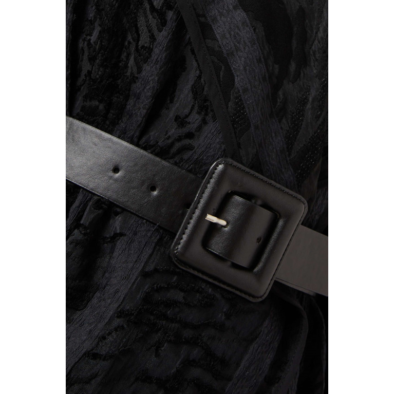 Mimya - Belted Jacket & Top Set