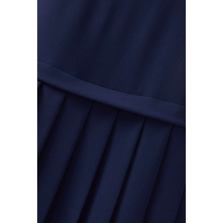 Mimya - Pleated Hem Dress Blue