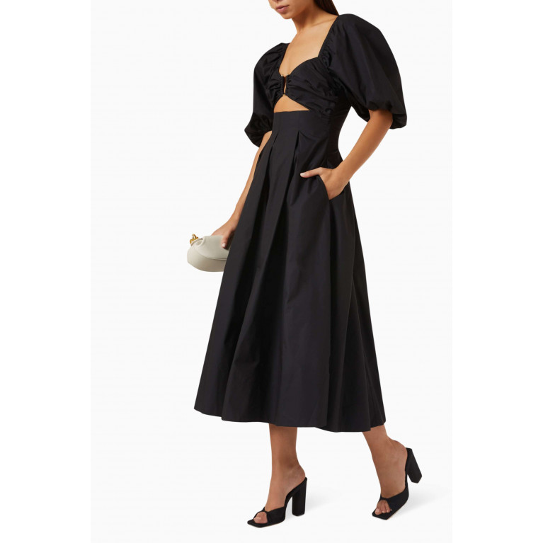 Shona Joy - Mareva Cut-out Midi Dress in Cotton