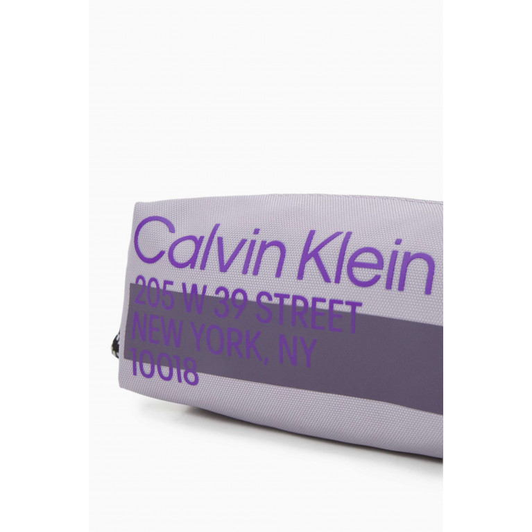 Calvin Klein - Back to School Logo Pencil Case in Recycled Textile Purple