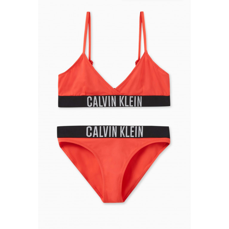 Calvin Klein - Logo-detail Two-piece Bikini in Nylon-blend