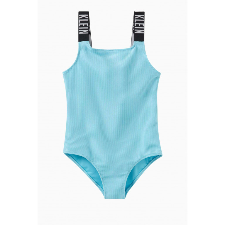 Calvin Klein - CK Monogram One-piece Swimsuit in Repreve® Recycled Polyester-elastane Blend