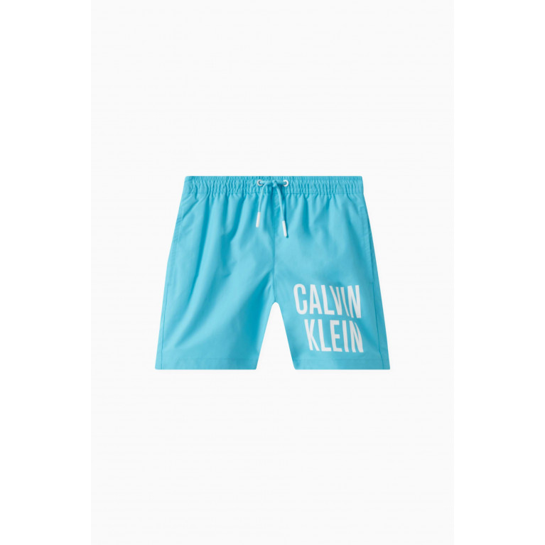 Calvin Klein - Intense Power Logo Swim Shorts Blue