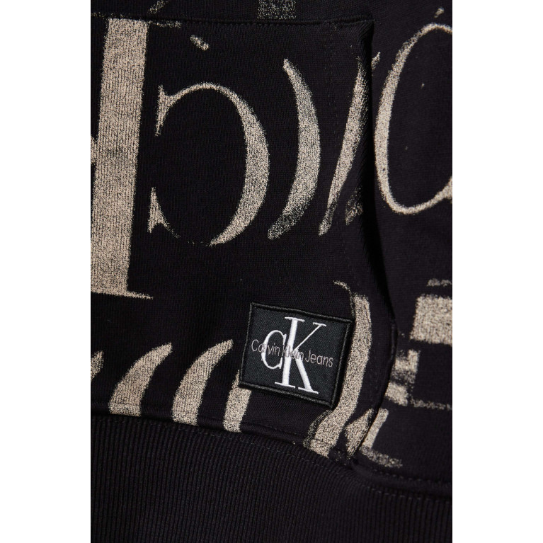 Calvin Klein - Logo Monogram Hoodie in Cotton