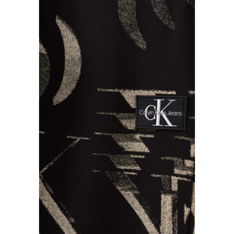 Calvin Klein - Glitched Monogram Sweatpants in Cotton