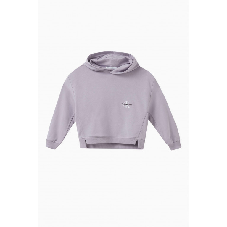 Calvin Klein - Relaxed Logo Hoodie in Organic Cotton Terry Blend