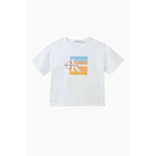 Calvin Klein - Gradient Logo-print T-shirt in Cotton
