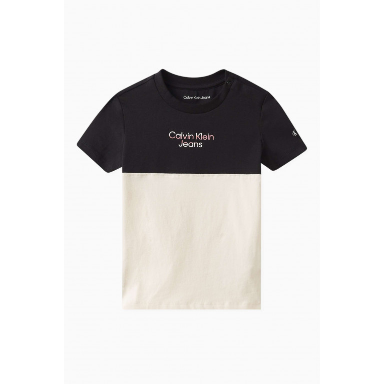 Calvin Klein - Logo Printed T-shirt in Cotton Black