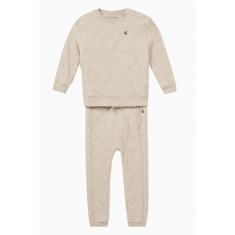 Calvin Klein - Quilted Tracksuit in Cotton-jersey