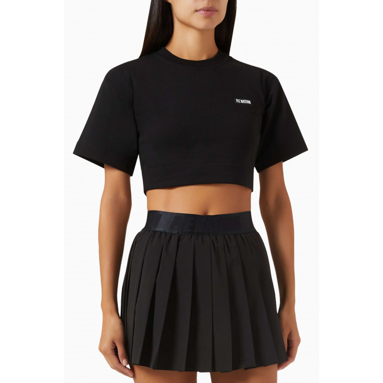 P.E. Nation - Volley Cropped T-shirt in Jersey