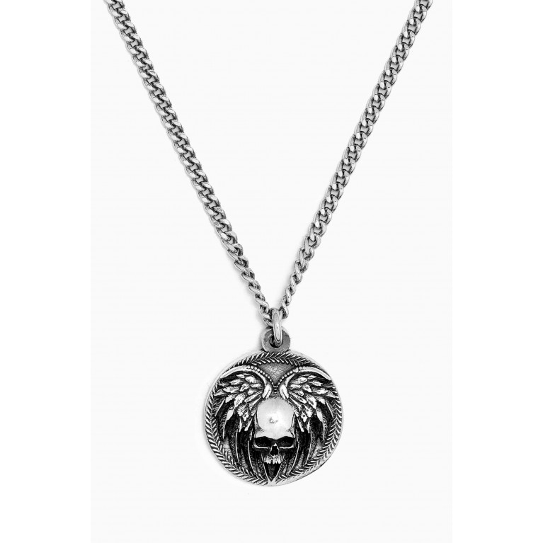 Emanuele Bicocchi - Small Coin Necklace in Sterling Silver