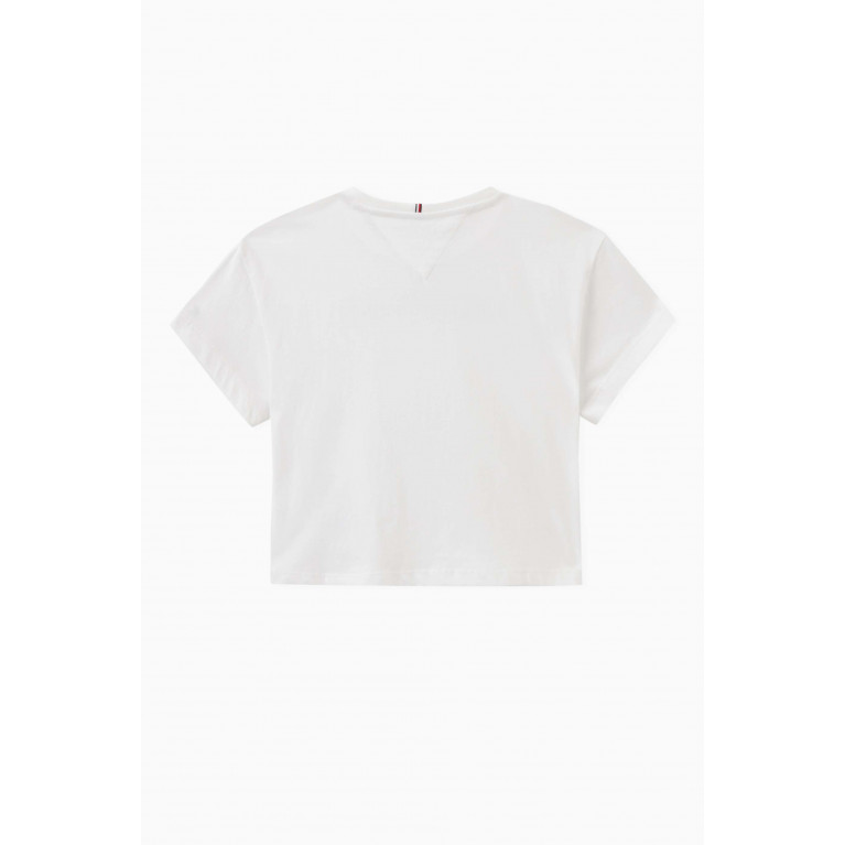 Tommy Hilfiger - Logo-print T-shirt in Cotton White