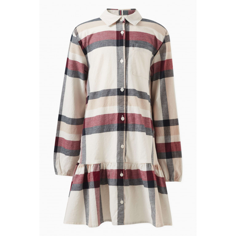 Tommy Hilfiger - Check Shirt Dress in Stretch Oxford Cotton