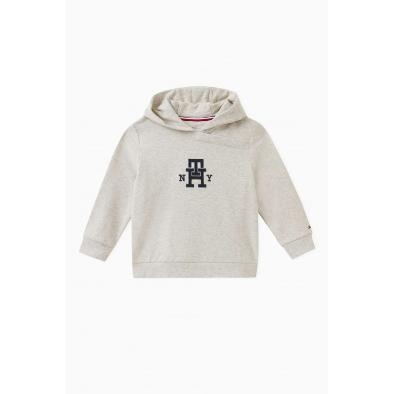 Tommy Hilfiger - Logo-embroidered Hoodie in Cotton