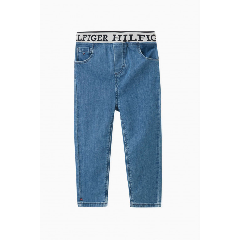 Tommy Hilfiger - Logo-waistband Jeans in Cotton