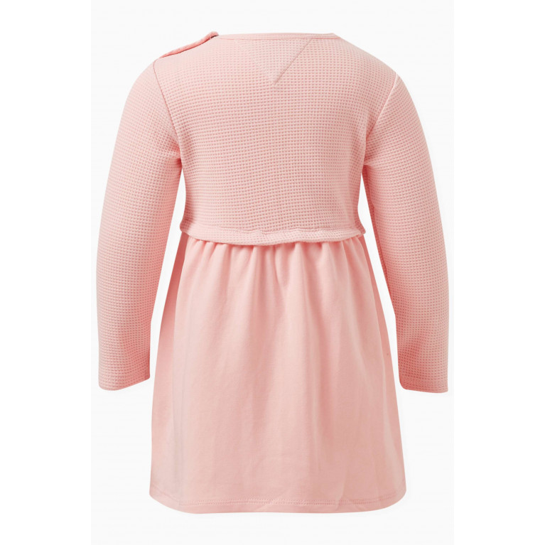 Tommy Hilfiger - Logo-detail Dress in Cotton Pink