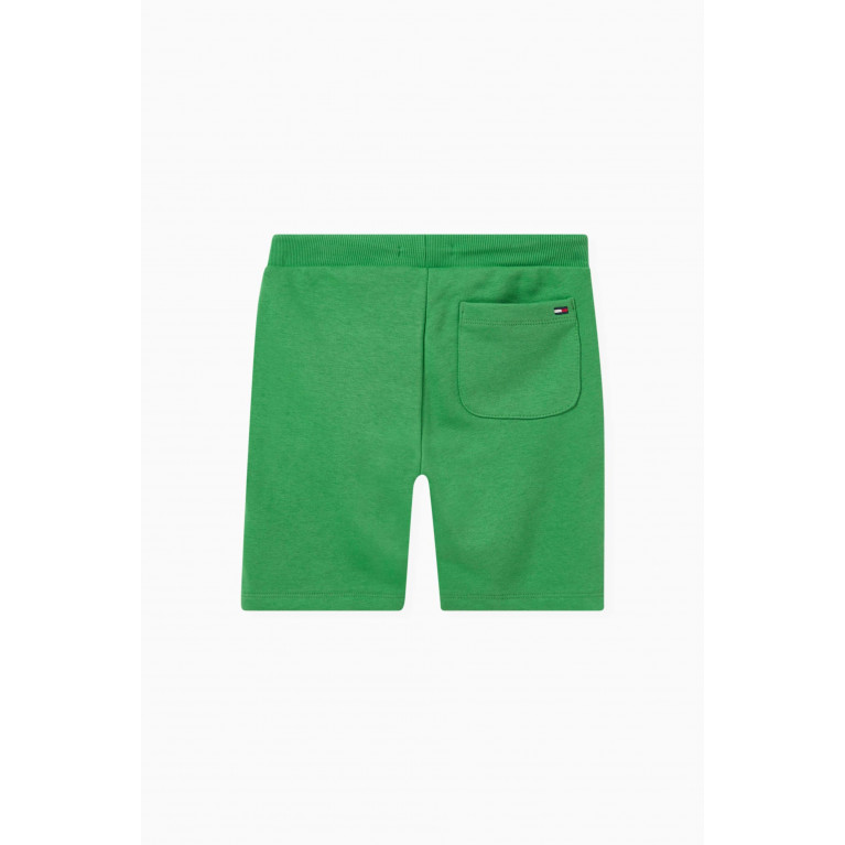 Tommy Hilfiger - Monotype Sweat Shorts in Recycled Cotton Blend Terry Green