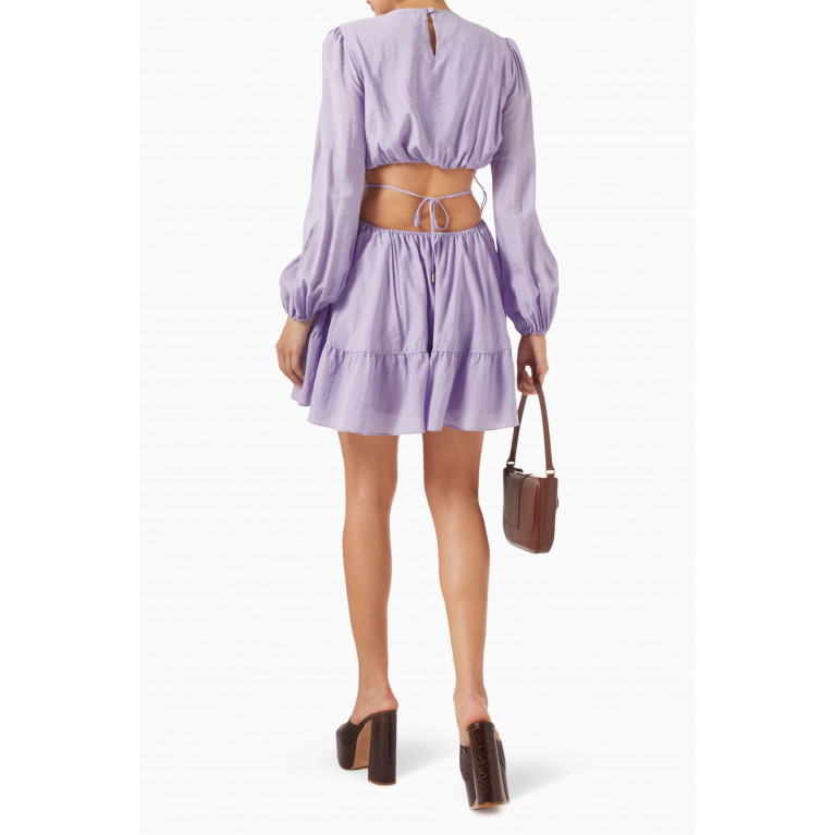Simkhai - Issy Mini Dress in Rayon Blend Purple