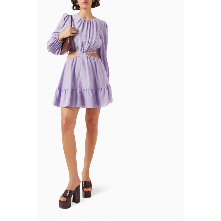 Simkhai - Issy Mini Dress in Rayon Blend Purple