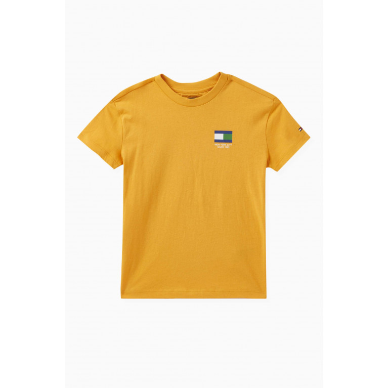 Tommy Hilfiger - Graphic T-shirt in Cotton Orange