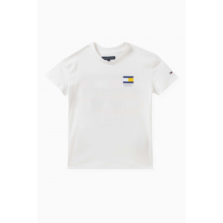 Tommy Hilfiger - Graphic T-shirt in Cotton White
