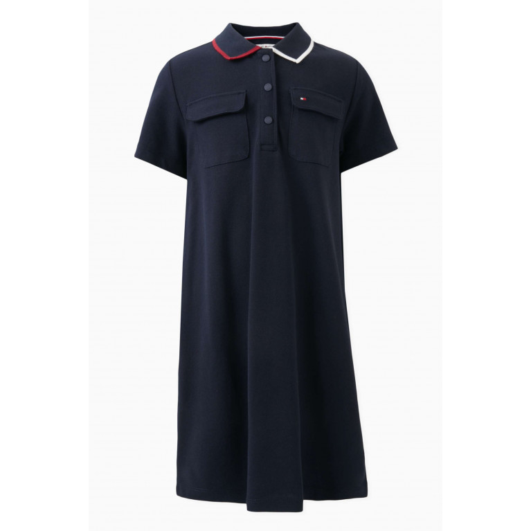 Tommy Hilfiger - Logo-embroidered Polo Dress in Cotton