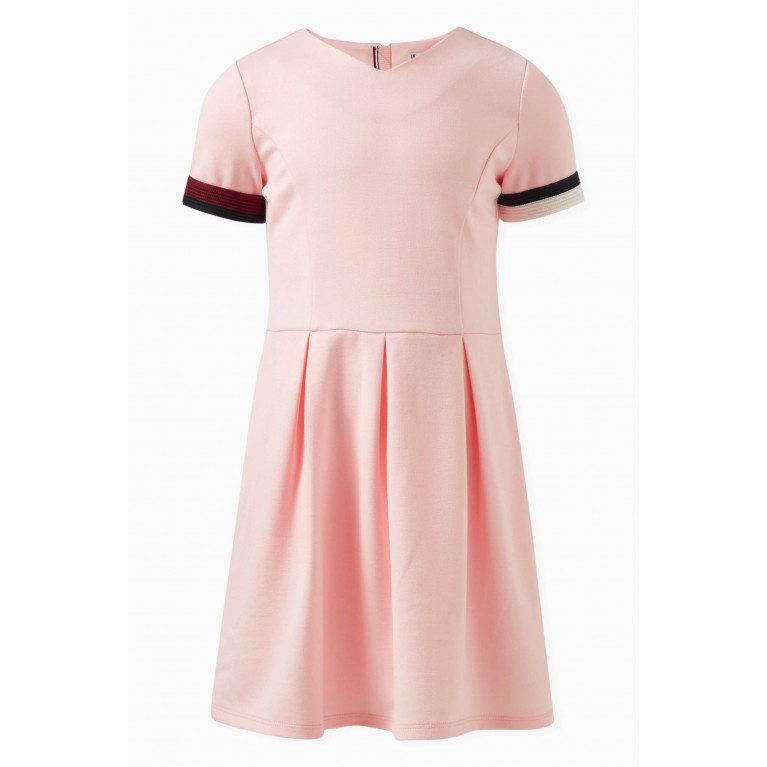 Tommy Hilfiger - Global Stripe Pleated Dress Pink