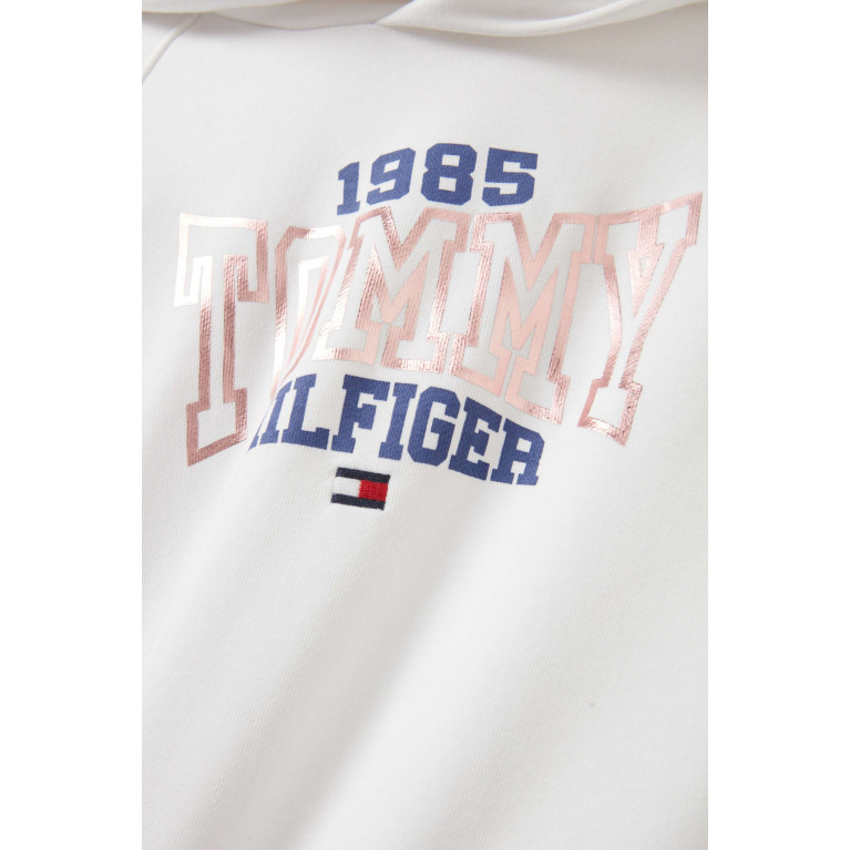 Tommy Hilfiger - Varsity Logo Hoodie in Cotton Blend Terry