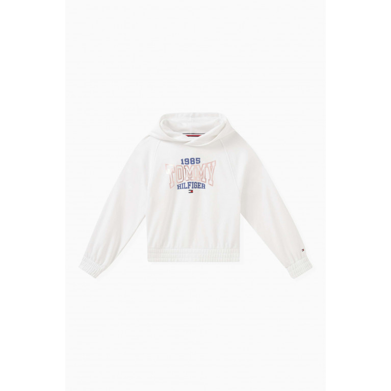 Tommy Hilfiger - Varsity Logo Hoodie in Cotton Blend Terry