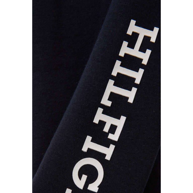 Tommy Hilfiger - Logo Monotype Leggings in Cotton Blend Blue